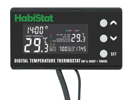 HABISTAT DIGITAL TEMPERATURE THERMOSTAT DAY/NIGHT TIMER (R3100245) цифровий термостат + таймер день/ніч