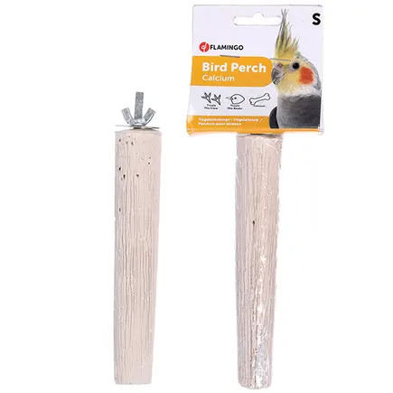 Flamingo Perch Calcium ФЛАМІНГО ЖЕРДИНКА З КАЛЬЦІЄМ для гігієни дзьоба та кігтів птахів 15,5 (Д) х 2,4-3 см (Діам.), заг. довжина 18 см