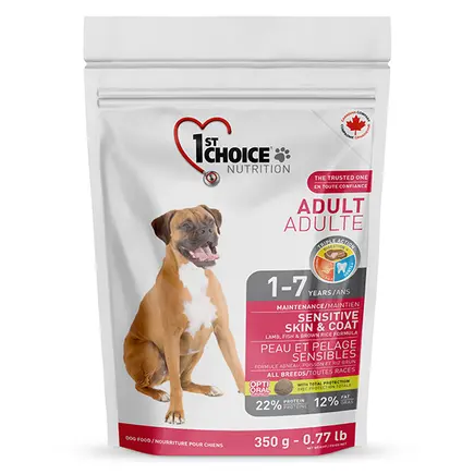 1st Choice Adult Sensitive Lamb&Fish ФЕСТ ЧОЙС ДОРОСЛИЙ ЯГНЯ РИБА сухий суперпреміум корм для собак 0,35 кг