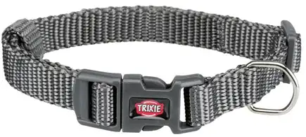 Нашийник Trixie Premium для собак, нейлон, XXS–XS: 15–25 см/10 мм, графітовий