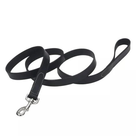 Coastal Circle-T Dog Leash КОСТАЛ СЕРКЛ-Т шкіряний повідець для собак, 1.6смХ1.8м Чорний