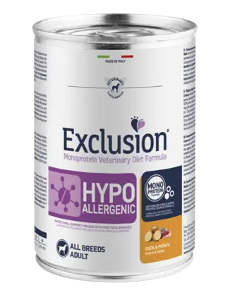Консерва Exclusion Hypoallergenic з качкою для собак з харчовою алергією 400 г