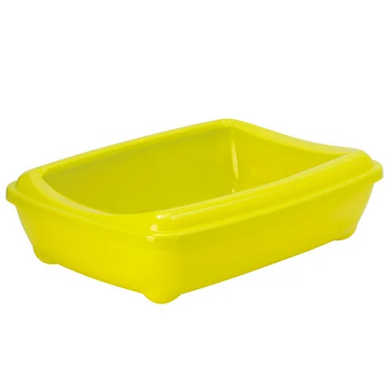 Moderna Arist-O-Tray Jumbo МОДЕРНА АРІСТ-О-ТРЕЙ ДЖУМБО туалет з бортиком лоток для котів, 57х43х16см Лимонний