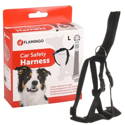 Flamingo Car Safety Harness ФЛАМІНГО СЕФТІ ХАРНЕСС шлея в автомобіль для собак L