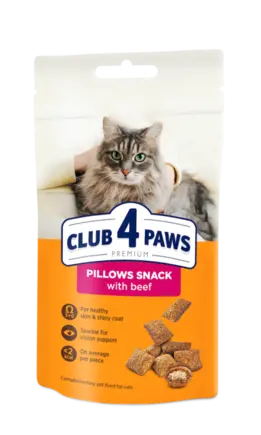 Club 4 Paws Подушечки з яловичиною для дорослих котів, 0,06 кг