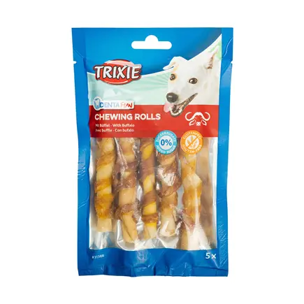 Паличка Trixie Denta Fun для чищення зубів собак, з буйволом, 12 см, 70 г, 5 шт