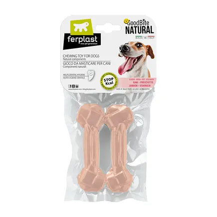 Ferplast GOODB NAT HAM BONE S 40g x2 Жувальна іграшка д/собак