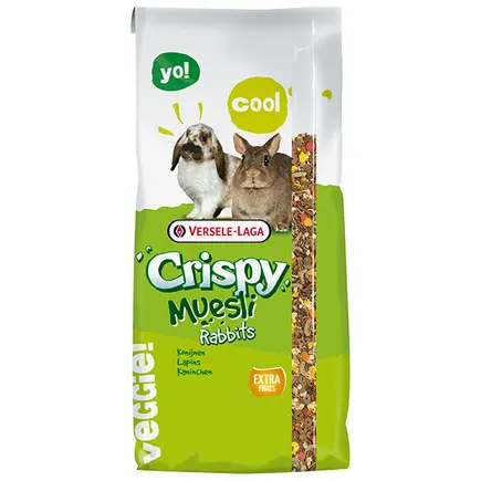 Versele-Laga Crispy Muesli Rabbits Cuni ВЕРСЕЛЕ-ЛАГА КРІСПІ МЮСЛІ КРОЛИК корм для карликових кроликів 20 кг