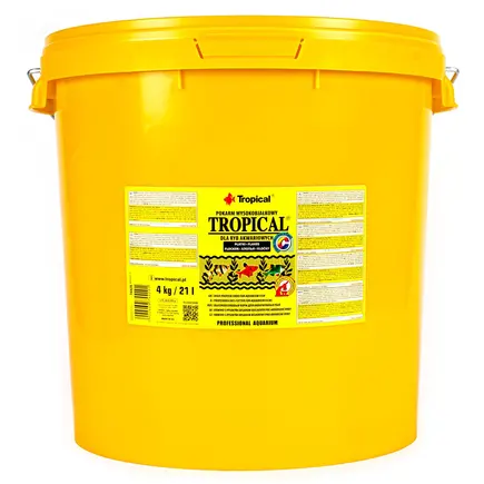 Сухий корм Tropical Supervit для всіх акваріумних риб, 4 кг (пластівці)