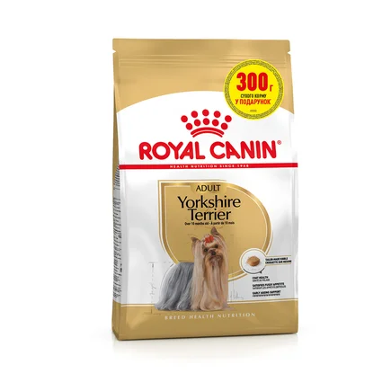 Сухий корм Royal Canin YORKSHIRE ADULT для дорослих собак породи Йоркшир-тер'єр 1.2кг+300г