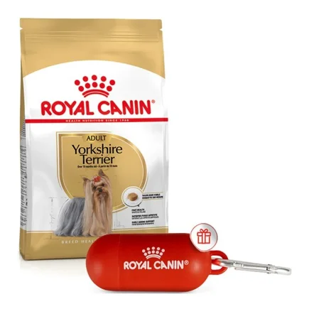 Сухий корм Royal Canin YORKSHIRE ADULT для дорослих собак породи Йоркшир-тер'єр 1,5 кг + диспенсер