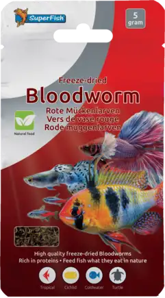 Сублімований корм для риб SF FREEZE DRIED BLOODWORMS 5 GRAM (A3040020)