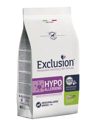 Exclusion Hypoallergenic Medium&Large Breed з протеїном комах для середніх та великих порід собак з харчовою алергією 2 кг