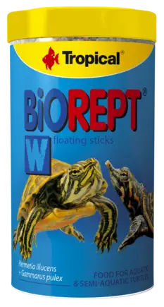 Сухий корм Tropical Biorept W для водоплавних черепах, 150 г (гранули)