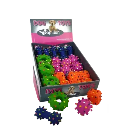 Papillon latex hedgehod toys Іграшка ''Їжачки'' з латексу для собак 8см