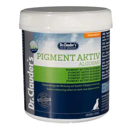 Вітамінно-мінеральний комплекс для собак Dr.Clauder’s Pigment Active Algosan для посилення пігментації собак темних окрасів, 400 г