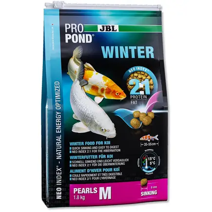 Зимовий корм JBL ProPond Winter S для невеликих кої, 1.8 кг