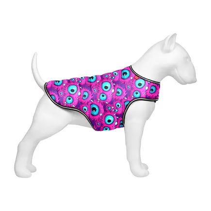 Курточка-накидка для собак WAUDOG Clothes, малюнок "Око монстра", S, А 32 см, B 41-51 см, С 25-35 см