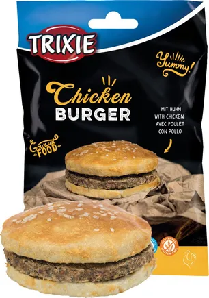 Ласощі Trixie Chicken Burger для собак, з куркою, 9 см, 140 г