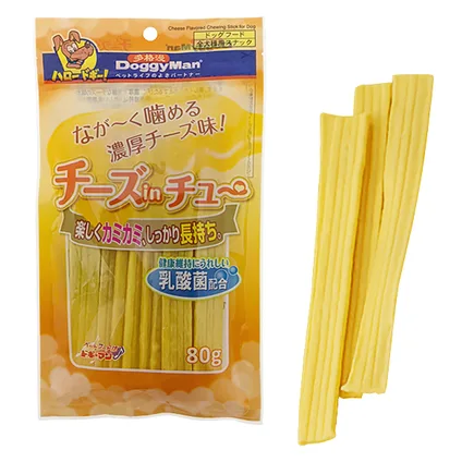 DoggyMan Cheese Chewing Stick ДОГГІМЕН ПАЛИЧКИ З СИРОМ жувальні ласощі для собак, М 0,08 кг