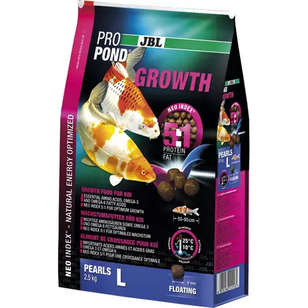 JBL (ДжБЛ) ProPond Growth корм для посилення зростання коропів Кої L, 5.0кг.
