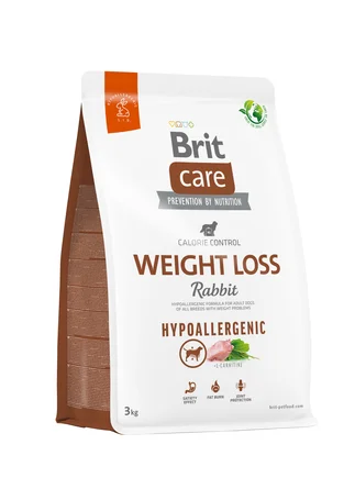 Сухий корм Brit Care Dog Hypoallergenic Weight Loss для собак із зайвою вагою, гіпоалергенний з кроликом, 3 кг