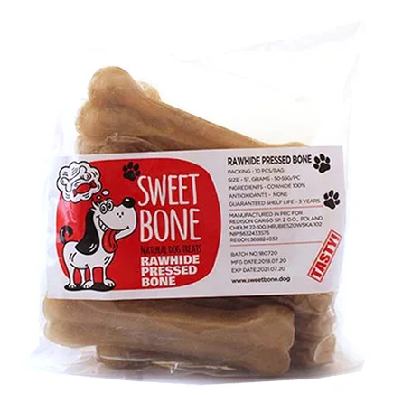 Ласощі Sweet Bone Кістка натуральна пресована 10 шт / упак, 550 г