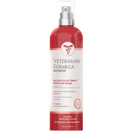 Veterinary Formula Advanced Hot Spot & Itch Relief Spray ВЕТЕРИНАРНА ФОРМУЛА АНТИАЛЕРГЕННИЙ лікувальний спрей для собак і котів 0,236 л