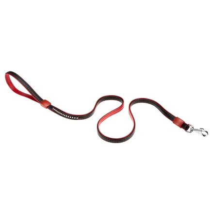 Ferplast LUX G12/120 BLACK-RED Повідець, екошкіра