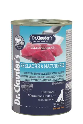 Вологий корм для собак Dr.Clauder’s Selected Meat White Fish & Brown Rice, біла риба, коричневий рис 400 г