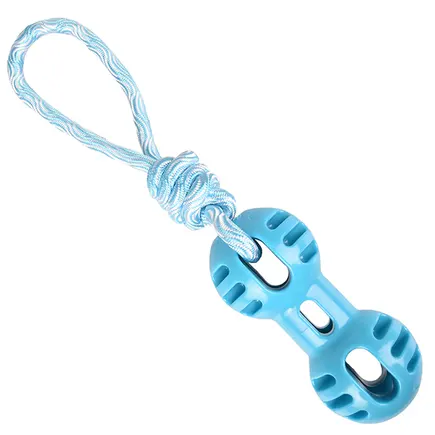 Flamingo Rudo Dumbbell With Rope ФЛАМІНГО РУДО ГАНТЕЛЬ З МОТУЗКОЮ іграшка для собак 6,5х6,5х34,5 см