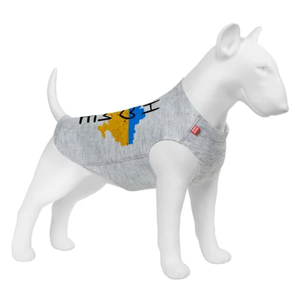 Майка для собак WAUDOG Clothes малюнок "Дім", M45, B 64-70 см, С 35-40 см