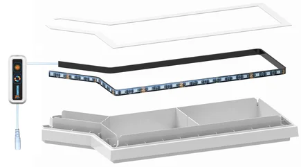 Світлодіодна підставка SF QUADRO 40 MULTI COLOUR LED (A4052280)