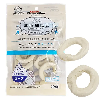 DoggyMan Collagen Gum Doughnut ДОГГІМЕН КІЛЬЦЕ З КОЛАГЕНОМ жувальні ласощі для собак 0,09 кг