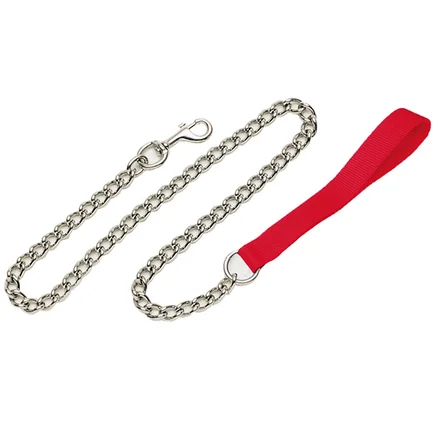 Coastal Titan Chain Dog Leash КОСТАЛ ПОВІДЕЦЬ-ЛАНЦЮЖОК для собак, ланка 2мм Червоний