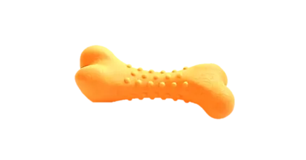 Іграшка AnimAll GrizZzly для собак, кістка, помаранчева, 11 × 4.7 см