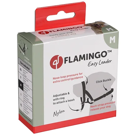 Flamingo Easy Leader M ФЛАМІНГО ІЗІ ЛІДЕР намордник для корекції поведінки собак, лабрадор, доберман, ретрівер M