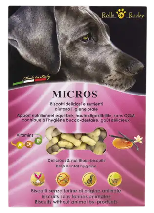 Печиво для собак «Micros mix» зі смаком ванілі та караКрейдаі, 300 г