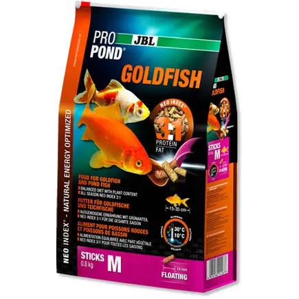 JBL (ДжБЛ) ProPond Goldfish корм для золотих рибок і ставковоїй риби М, 1.7кг.