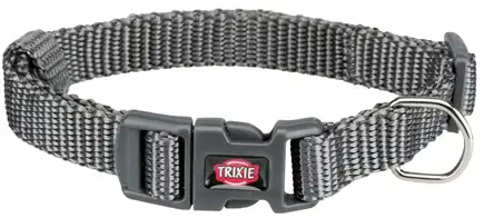Нашийник Trixie Premium для собак, нейлон, M–L: 35–55 см/20 мм, графітовый