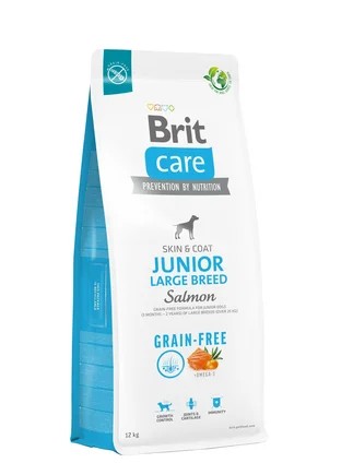 Сухий корм Brit Care Dog Grain-free Junior Large Breed для молодих собак великих порід, беззерновий з лососем, 12 кг