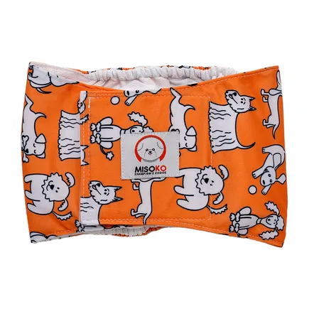 Misoko&Co Багаторазовий підгузок для псів, XS (цуценята), coral