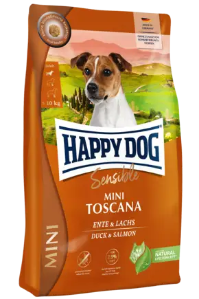 Сухий корм HD Sensible Mini Toscana 800 g для собак дрібних порід вагою до 10 кг з качкою та лососем
