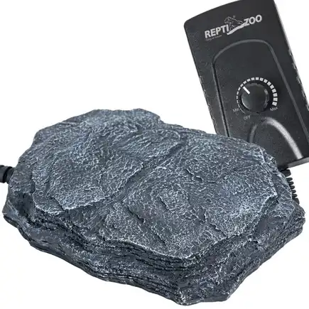 Нагрівальний камінь з регулятором температури Repti-Zoo Dimmer Heat Rock 12W 20x27x3 см (AHR0612P) для тераріумів