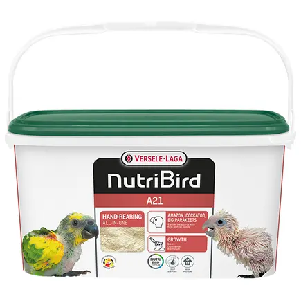 Versele-Laga NutriBird A21 ВЕРСЕЛЕ-ЛАГА НУТРІБЕРД A21 молоко для пташенят середніх папуг та інших видів птахів 3 кг