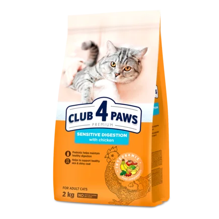 C4P Premium "Чутливе травлення". Сухий корм для дор. котів, 2 кг