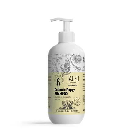 М'який шампунь для цуценят Tauro Pro Line Pure Nature Delicate Puppy, 400 ml