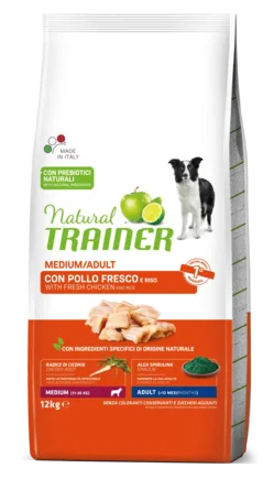 Natural Trainer Super Premium Adult Medium сухий корм для дорослих собак середніх порід зі свіжою курятиною 12 кг