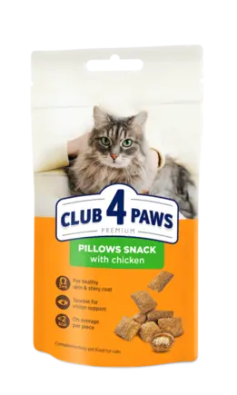 Club 4 Paws Подушечки з куркою для дорослих котів, 0,06 кг