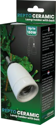 REPTO CERAMIC E27 LIGHT HOLDER WITH BOLT (R2300005) керамічний патрон для тераріума